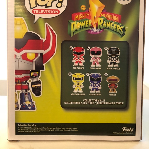 Funko Pop! Power Rangers Metallic Megazord 6” Inch - Picture 4 of 7